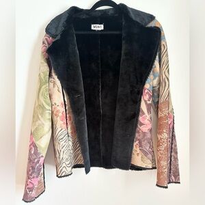 Weavz coat patching y2k vintage multimedia size large?